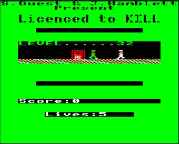 License To Kill (198x)(-) screen shot game playing